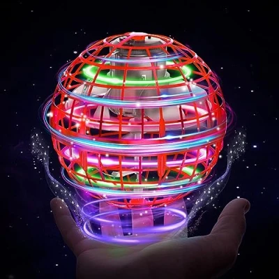 Abbildung von XINHOME Fliegender Ball, Flying Ball mit Led Beleuchtung, Orbi Drohne Kinder Orb Hover Toy Geschenke für Jungen Mädchen 6 12 Jahre Spielzeug