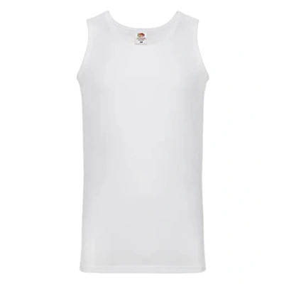 Abbildung von Herren Achselshirts der Marke Fruit of the Loom, Tanktop, T Shirt, in allen Größen und Farben erhältlich, 5 Stück Gr. S/ 89 cm 94 cm, x White