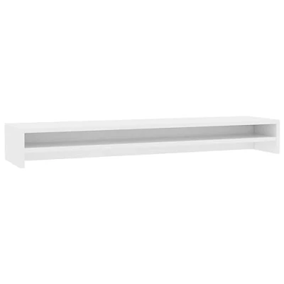 Abbildung von vidaXL Monitorständer Weiß 100x24x13 cm Holzwerkstoff TV Wandhalterung
