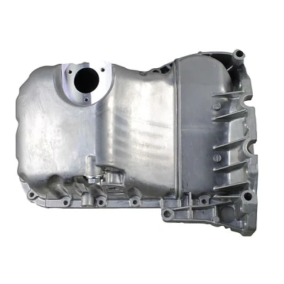 Abbildung von METZGER 7990121 Ölwanne mit Ölablassschraube Bohrung für Ölstandsensor, ohne Ölwannendichtung Aluminium Druckguss AUDI: A6 C5 Avant, A4 B5 Avant