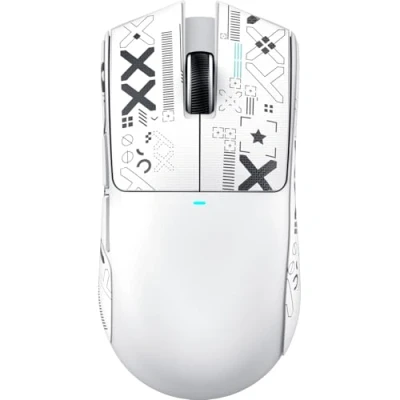 Abbildung von ATTACK SHARK X11 SE Kabellose Gaming Maus, PixArt PAW3311 Sensor, BT/2.4G Wireless/Kabelgebunden, 22000 DPI, 65 Stunden Akku, Büro und Maus für Win11/Xbox/PS/Mac (Weiß + Klebeband)