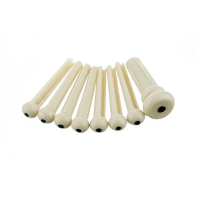 Abbildung von Fender Stegstift Set, elfenbeinfarben mit schwarzen Punkten