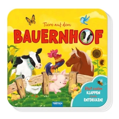Abbildung von Trötsch Pappenbuch mit Klappen Mein erstes Klappenbuch Tiere auf dem Bauernhof: Beschäftigungsbuch Spielbuch Vorlesebuch