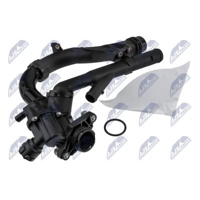 Abbildung von NTY CTM ME 044 Kühlwasserthermostat 97C mit Dichtung Sensor Kunststoff Gehäuse MERCEDES BENZ: C Klasse T modell, Coupe