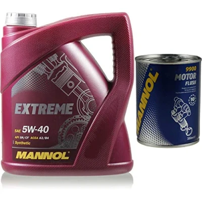 Abbildung von 4L MANNOL Extreme 5W 40 API SN/CF Öl Motoröl MN7915 4 Motorspülung Motor Flush