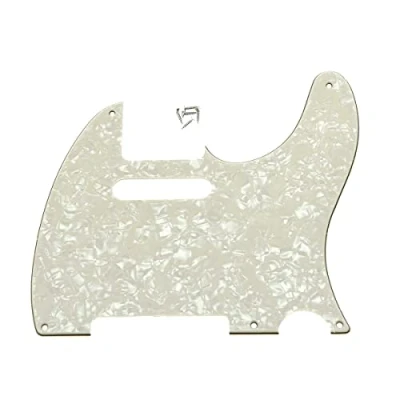 Abbildung von KAISH American Vintage 5 Hole Tele Pickguard TL Guitar Pick Guard Scratch Plate for Tele/Telecaster Aged Pearl