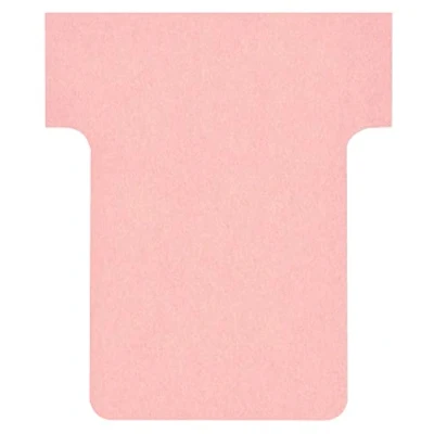 Abbildung von Nobo Kartentafel Zubehör T Karten, Größe 1.5, 100 Stück, pink