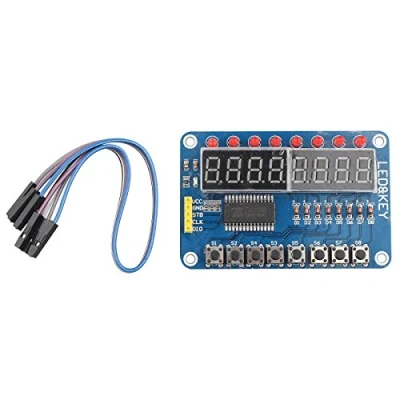 Abbildung von HALJIA TM1638 Digital LED Display Modul 8 Bit Tube Schlüssel Kompatibel mit AVR Arduino ARM