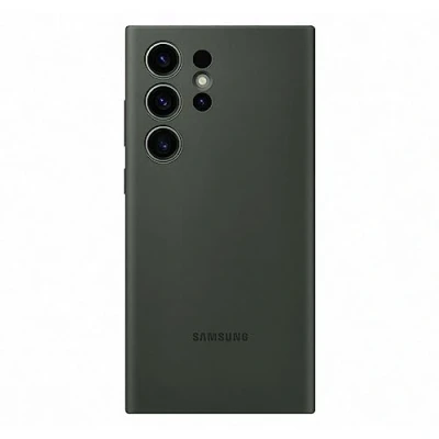 Abbildung von Samsung Silikon Back Cover Grün Galaxy S23 Ultra