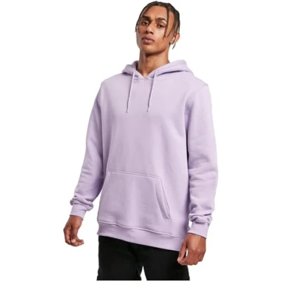 Abbildung von Build Your Brand Herren Heavy Hoody Kapuzenpullover, Lilac, XL