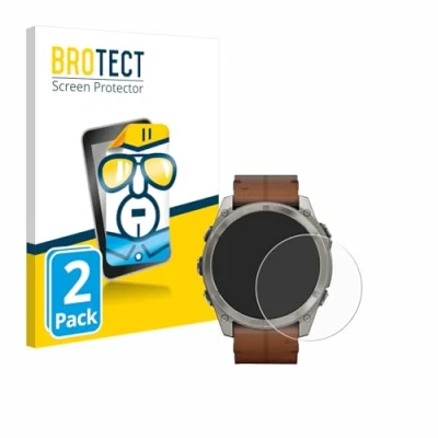 Abbildung von BROTECT (2 Stück Schutzfolie für Garmin Fenix 8 AMOLED (51 mm) Displayschutz Folie Ultra Klar