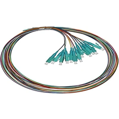 Abbildung von LINK LKLC12PT3 Set mit 12 Pigtail Kabeln, optische Faser, LC Om3 Simplex, 1 m, mehrfarbig