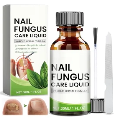 Abbildung von 30ml Fußnägel Behandlung, Nagelpflege für Fußnägel, mit Nagelfeile, Schutz &amp; Stärkung brüchiger Nägel, Spendet Feuchtigkeit trockener Nagelhaut, Nail care, Repair