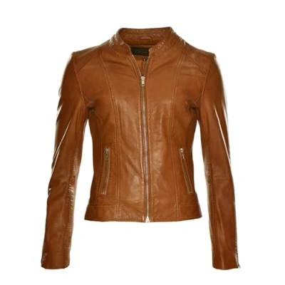 Abbildung von JCC Lederjacke, Damen, Größe: 40, Cognac