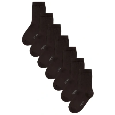 Abbildung von Next 7 PACK RICH Socken für Kinder, Größe: 23 26, Black