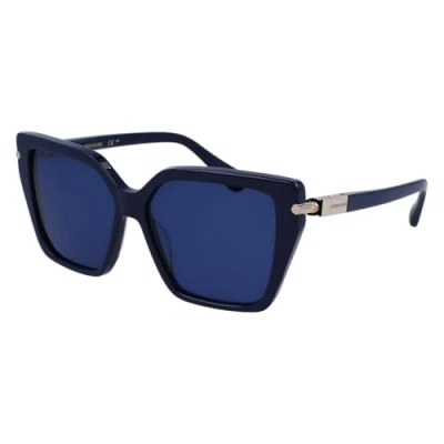 Abbildung von Salvatore Ferragamo Unisex SF1106S Sunglasses, 414 Blue Navy, 57