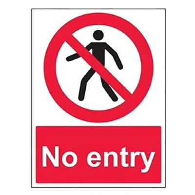 Abbildung von vsafety 52016bc r &quot;Kein Zutritt Passant&quot; Verbot Zugang Zeichen, starrer Kunststoff, Porträt, 300 mm x 400 mm, schwarz/rot