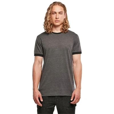 Abbildung von Build Your Brand Herren BB022 Ringer Tee T Shirt, charcoal/black, 4XL