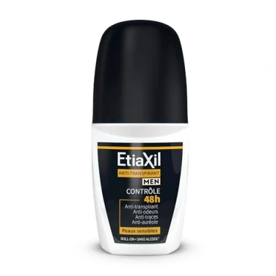 Abbildung von ETIAXIL Deodorant gegen Schwitzen für Herren mäßiges Achseln Kontrolle 48 Stunden Roll on 50 ml