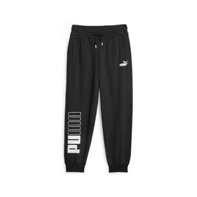 Abbildung von PUMA Damen Power Colorblock Sweatpants FL Strickhose, Schwarz, L