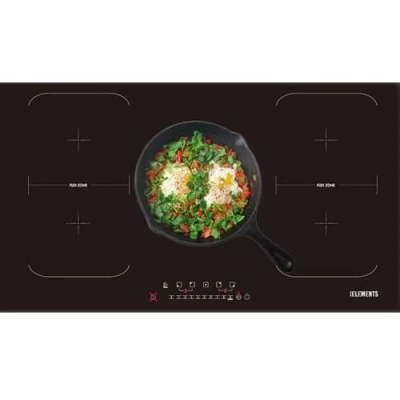Abbildung von KB Elements Induktions Kochfeld ELK106PF, 5 Fach Flex 10200 Watt, Powerbooster, Sensor Steuerung, 90 cm