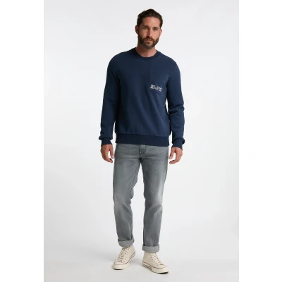 Abbildung von DREIMASTER Maritim Herren Sweatshirt L / Dunkelmarine 70% Baumwolle 30% Polyester