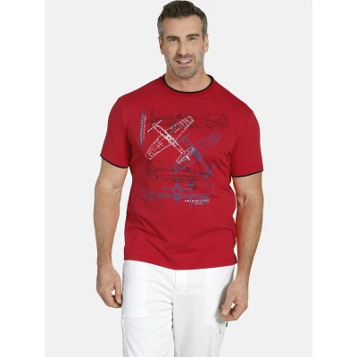 Abbildung von Charles Colby EARL Dillons Tshirt print, Herren, Größe: 4XL, Rot