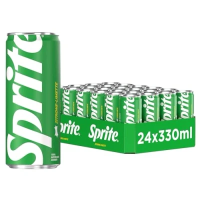 Abbildung von Sprite spritziges Erfrischungsgetränk mit fruchtigem Geschmack aus Limetten und Zitronen erfrischender Softdrink in Einweg Dosen (24 x 330 ml)