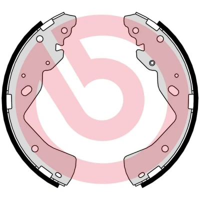 Abbildung von BREMBO S 49 527 Bremsbacken 270 54 FORD: Ranger Mk3, Mk2, MAZDA: BT 50 Pickup, B Serie Pickup