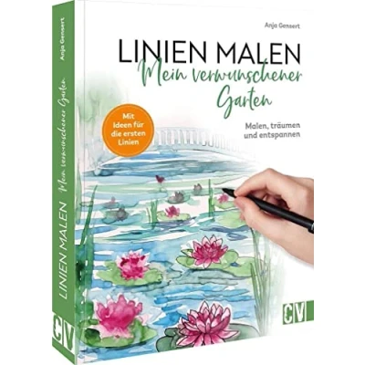 Abbildung von Malbuch für Erwachsene Linien malen Mein verwunschener Garten: Malen, träumen &amp; entspannen. Kreatives zur Entspannung. Rückwärts Malbuch.