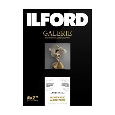 Abbildung von ILFORD GALERIE Mono Silk Warmtone 250 gsm 5x7 Zoll 127 mm x 178 100 Blatt
