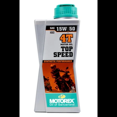 Abbildung von Motorex Top Speed 4T 15W 50 1l Motoröl 7611197116585