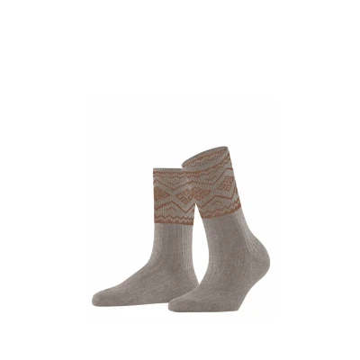 Abbildung von Esprit Selbu Shimmer Socken, Damen, Größe: 39 42, Nutmeg mel
