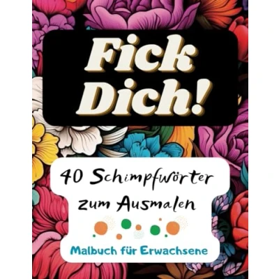 Abbildung von Schimpfwörter Malbuch für Erwachsene: Fick Dich! 40 Motive zum kreativen Abkotzen und entspannen Erwachsene freches ... ausmalen, abreagieren