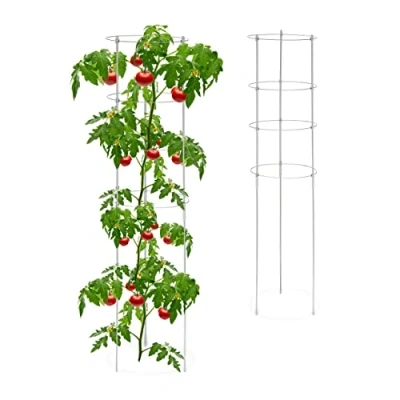 Abbildung von relaxdays Rankhilfe 120 cm 2er Set grau