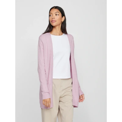 Abbildung von VILA Viril OPEN Strickjacke, Damen, Größe: XL, Winsome orchid