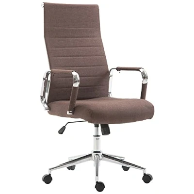 Abbildung von CLP Bürostuhl Kolumbus Stoff I Ergonomischer Chefsessel Komfort Für Lange Arbeitstage Robust Und Langlebig Gaming Home Office, Farbe:braun