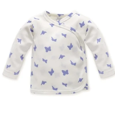 Abbildung von Pinokio langärmlige, gebundene Baby Kaftan Imagine, Ecru Schmetterlingsmuster, Mädchen 50 68 (62)