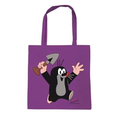 Abbildung von Logoshirt DER Kleine Maulwurfjuhu Shopping Bag, Größe: One Size, Violett