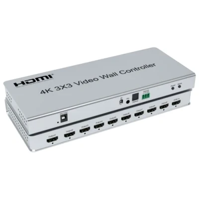 Abbildung von XYKJOBC 4K 3x3 Video Wall Controller 1X3 1X4 2x3 2X4 3x4 4x4 4X2 HDMI TV 9 Kanäle Multi Splice Processor mit RS232