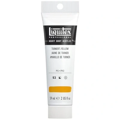 Abbildung von Liquitex 1045730 Professional Heavy Body Acrylfarbe in Künstlerqualität mit ausgezeichneter Lichtechtheit buttriger Konsistenz, 59ml Tube Turners Gelb