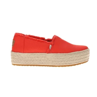 Abbildung von TOMS Damen Valencia Espadrille, Flammen Canvas Ausfransen, 38.5 EU