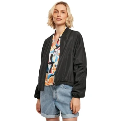 Abbildung von Urban Classics Bomberjacke, Damen, Größe: Large, Black