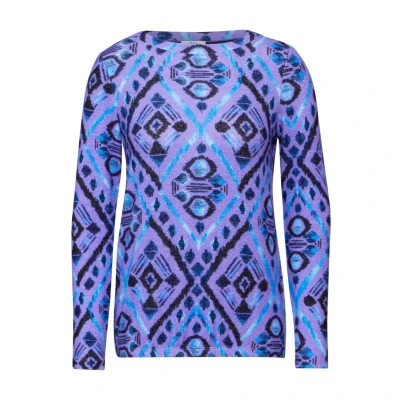 Abbildung von Cecil Flauschiges Langarmshirt, Damen, Größe: Large, Lila