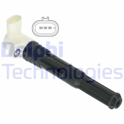 Abbildung von DELPHI GN10696 12B1 Zündspule 3 12 FIAT: Punto Evo Schrägheck, III ALFA ROMEO: MiTo