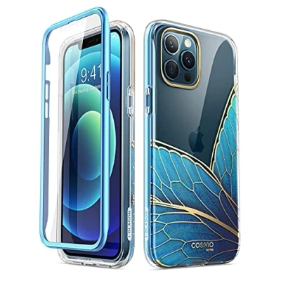 Abbildung von i Blason Cosmo Series Slim Full Body Schutzhülle für iPhone 12 Pro Max (2020 Release), 6,7 Zoll, Schmetterling