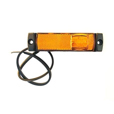 Abbildung von Gelb LED Begrenzungsleuchte 12V 24V Umrissleuchte Anhänger LKW 130x32x14,5 UNIV