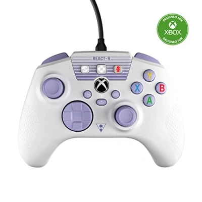 Abbildung von Turtle Beach REACT R Controller Weiß/Violett Xbox Series XS, One und PC