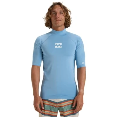 Abbildung von Billabong Herren Waves All Day SS S/SL Surf Tee, Sky Blue, S