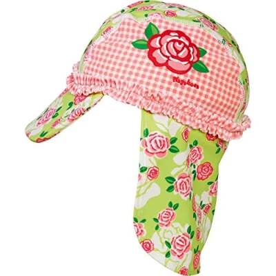 Abbildung von Playshoes Mädchen Mütze Badekappe, Bademütze Rosen UV Schutz nach Standard 801, Gr. Large (Herstellergröße: 53cm), Mehrfarbig (original 900)